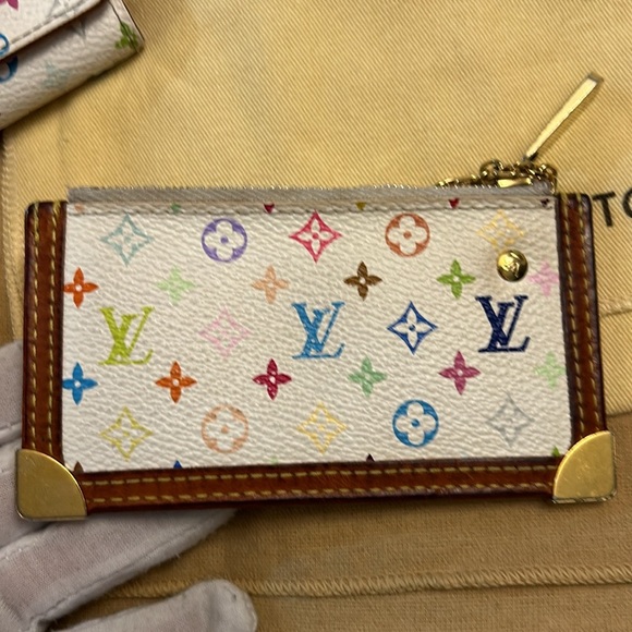 Louis Vuitton Murakami White 3 piece, wallet, key classe and key holder bundle - Picture 15 of 17